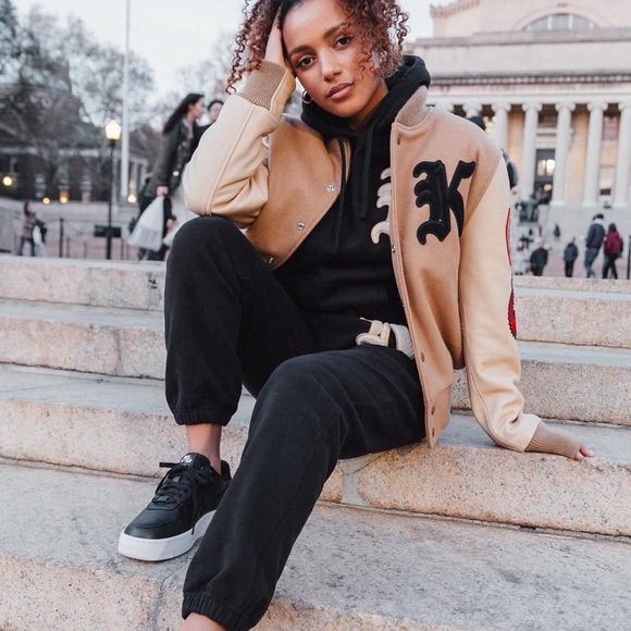 nwt nike  wmns air force 1 sage low platform sneaker in black, size 7 - Picture 10 of 11